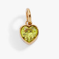 August 'Radiance' Heart Birthstone Charm - WONDERWALL