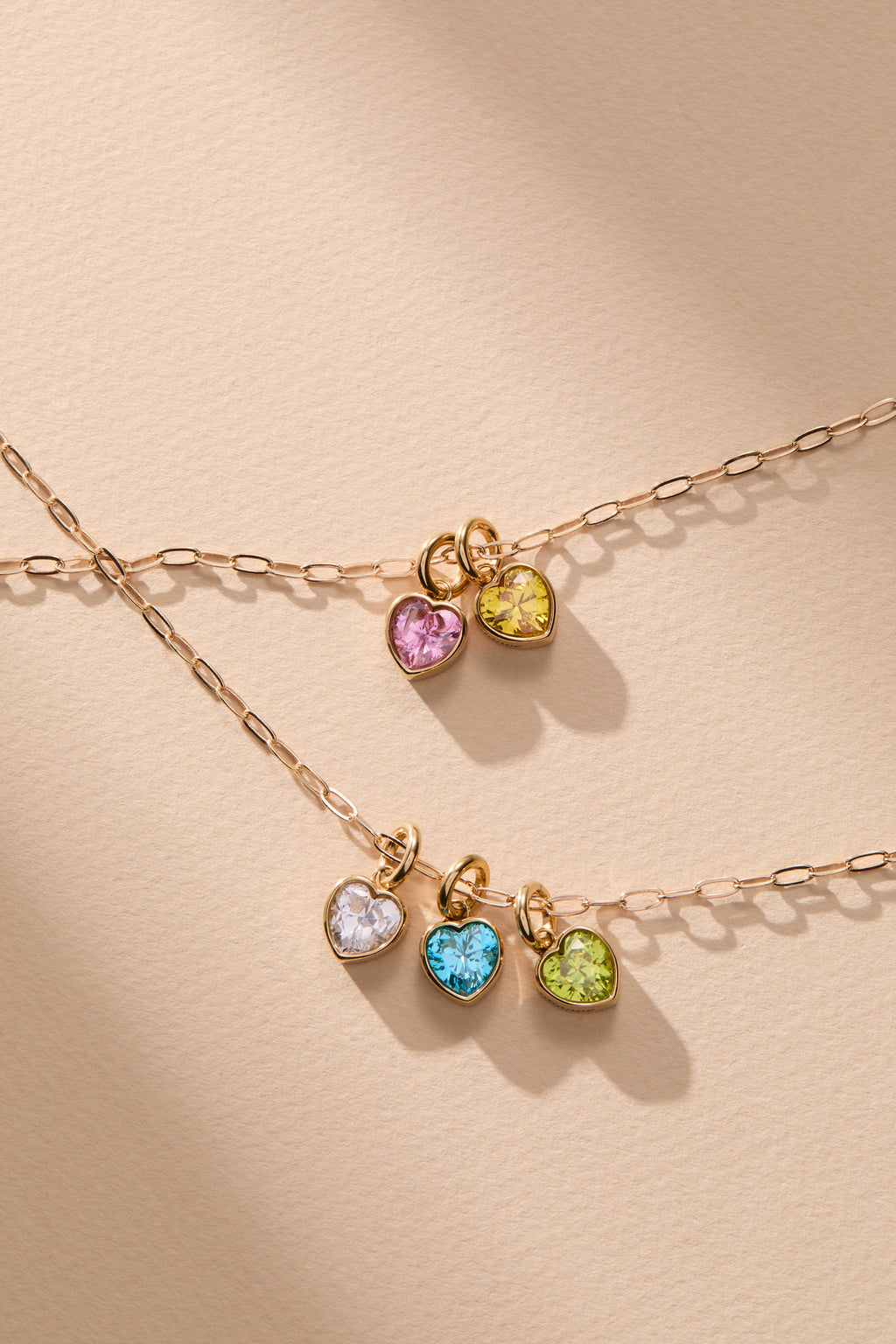 August 'Radiance' Heart Birthstone Charm - WONDERWALL