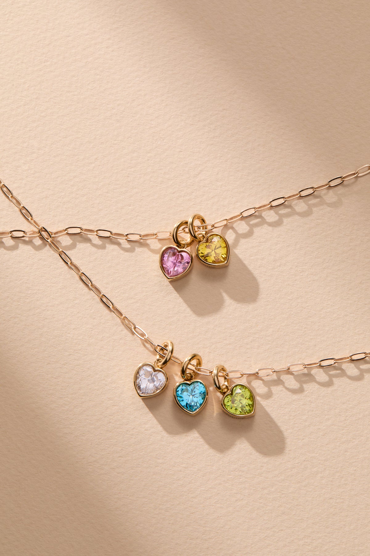 August 'Radiance' Heart Birthstone Charm - WONDERWALL