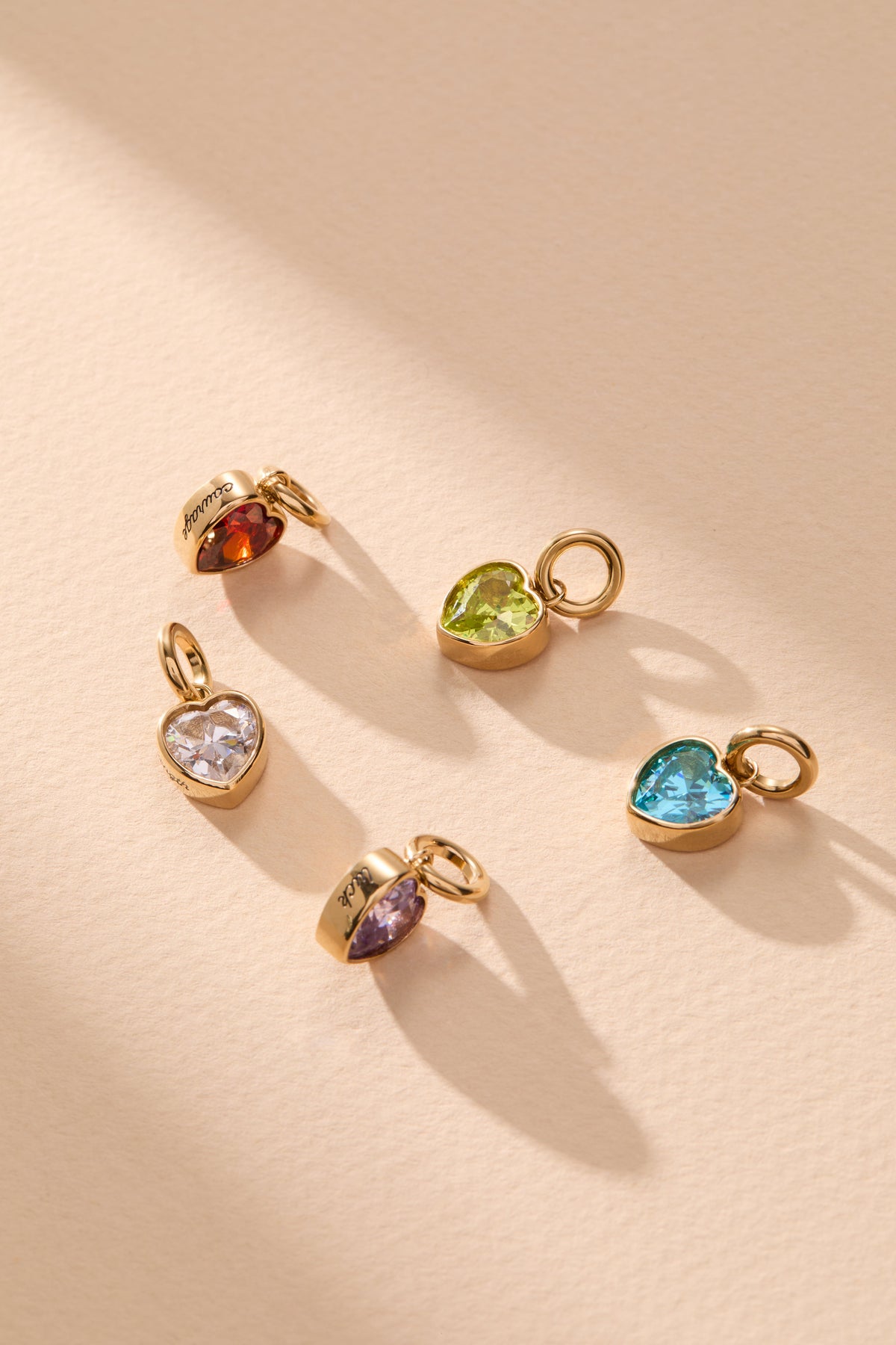 August 'Radiance' Heart Birthstone Charm - WONDERWALL