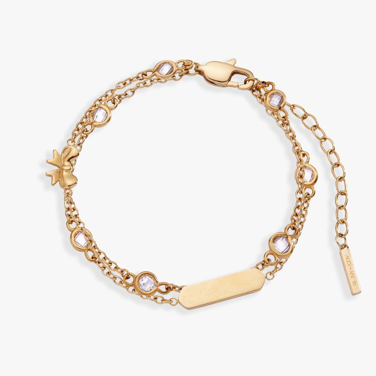 Bow Chain Double Strand Bracelet - WONDERWALL