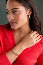 Bow Pearl Coquette Tension Bangle - WONDERWALL