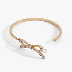 Bow Pearl Coquette Tension Bangle - WONDERWALL