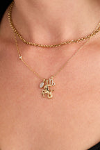 Capricorn Zodiac Charm Cluster Necklace - WONDERWALL