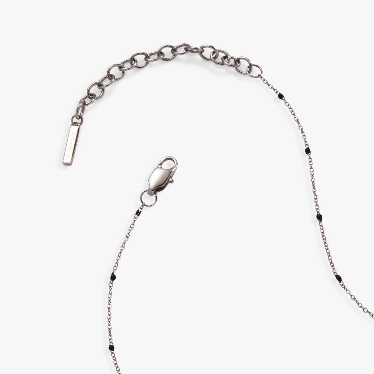 Enamel Black Dot Chain Necklace - WONDERWALL