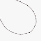 Enamel Black Dot Chain Necklace - WONDERWALL
