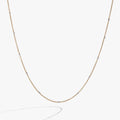 Enamel White Dot Chain Necklace - WONDERWALL