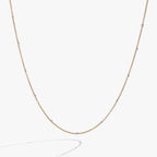 Enamel White Dot Chain Necklace - WONDERWALL
