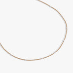 Enamel White Dot Chain Necklace - WONDERWALL