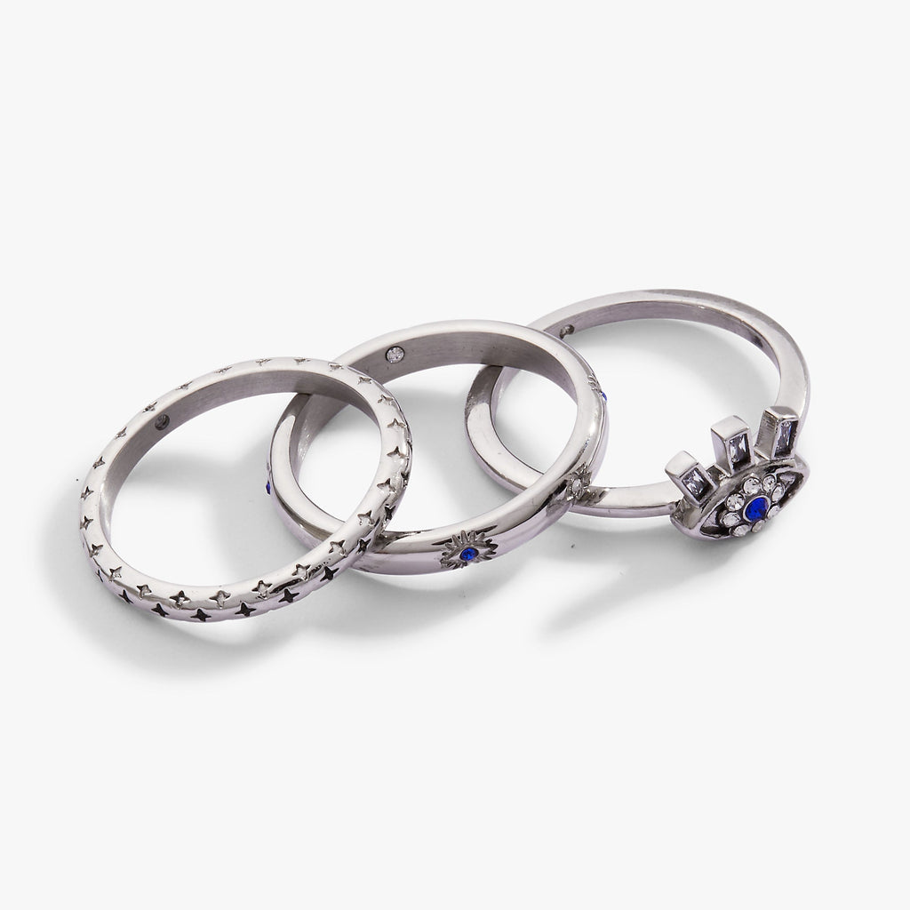 Evil Eye Stacking Ring Set of 3 - WONDERWALL