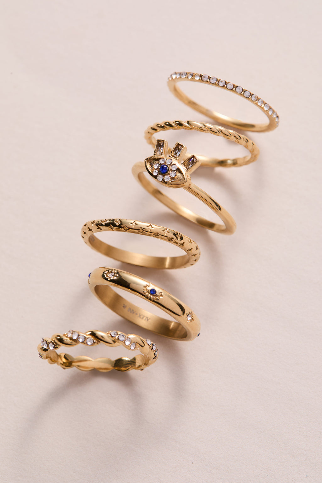 Evil Eye Stacking Ring Set of 3 - WONDERWALL