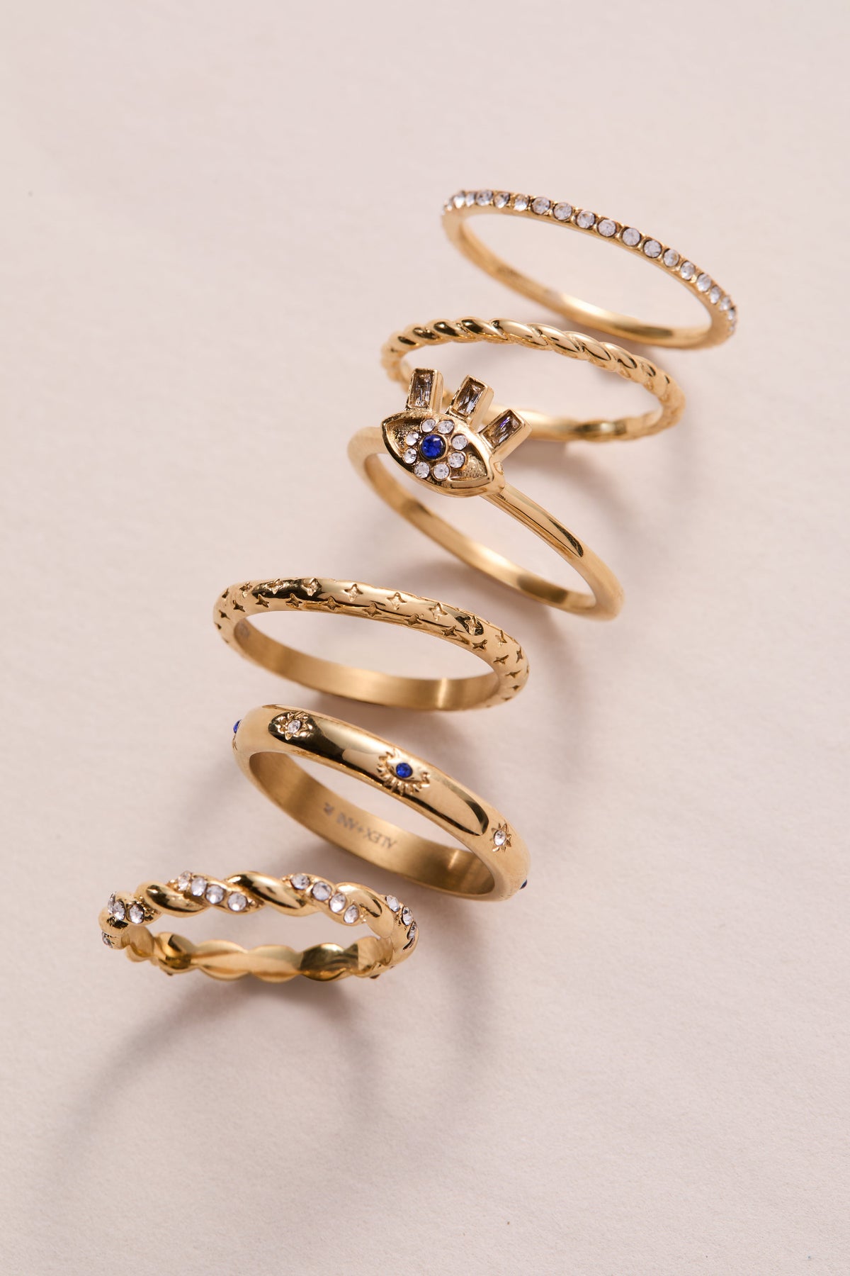 Evil Eye Stacking Ring Set of 3 - WONDERWALL