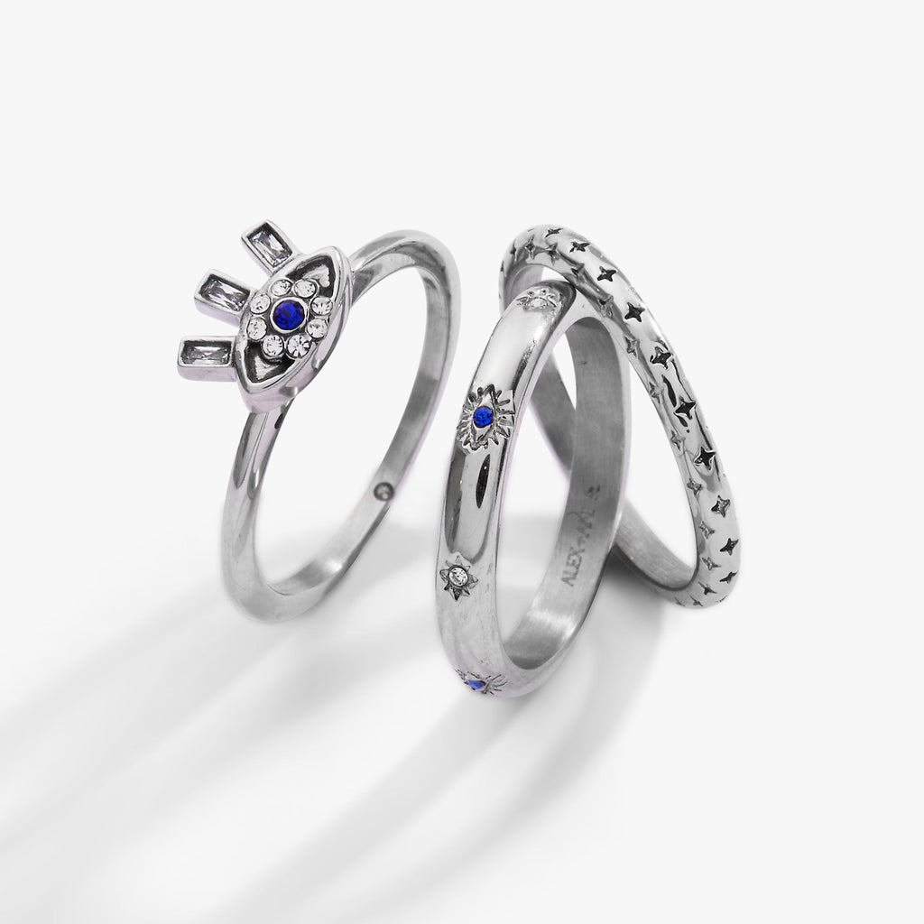 Evil Eye Stacking Ring Set of 3 - WONDERWALL