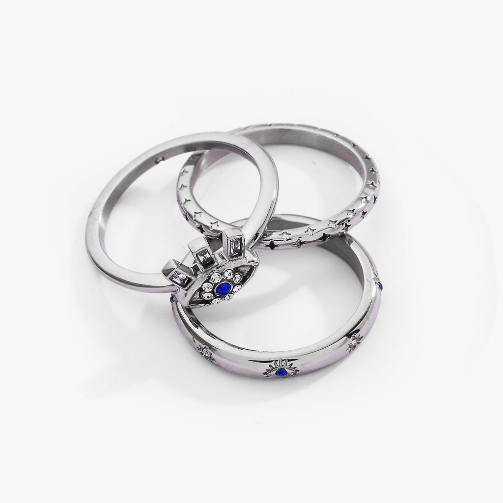 Evil Eye Stacking Ring Set of 3 - WONDERWALL