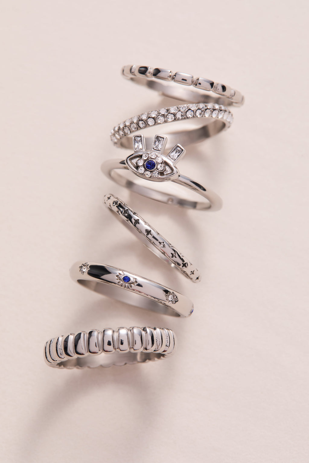 Evil Eye Stacking Ring Set of 3 - WONDERWALL