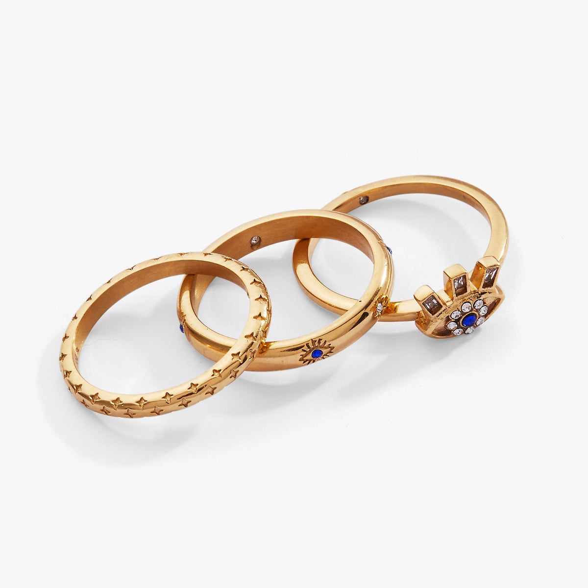 Evil Eye Stacking Ring Set of 3 - WONDERWALL