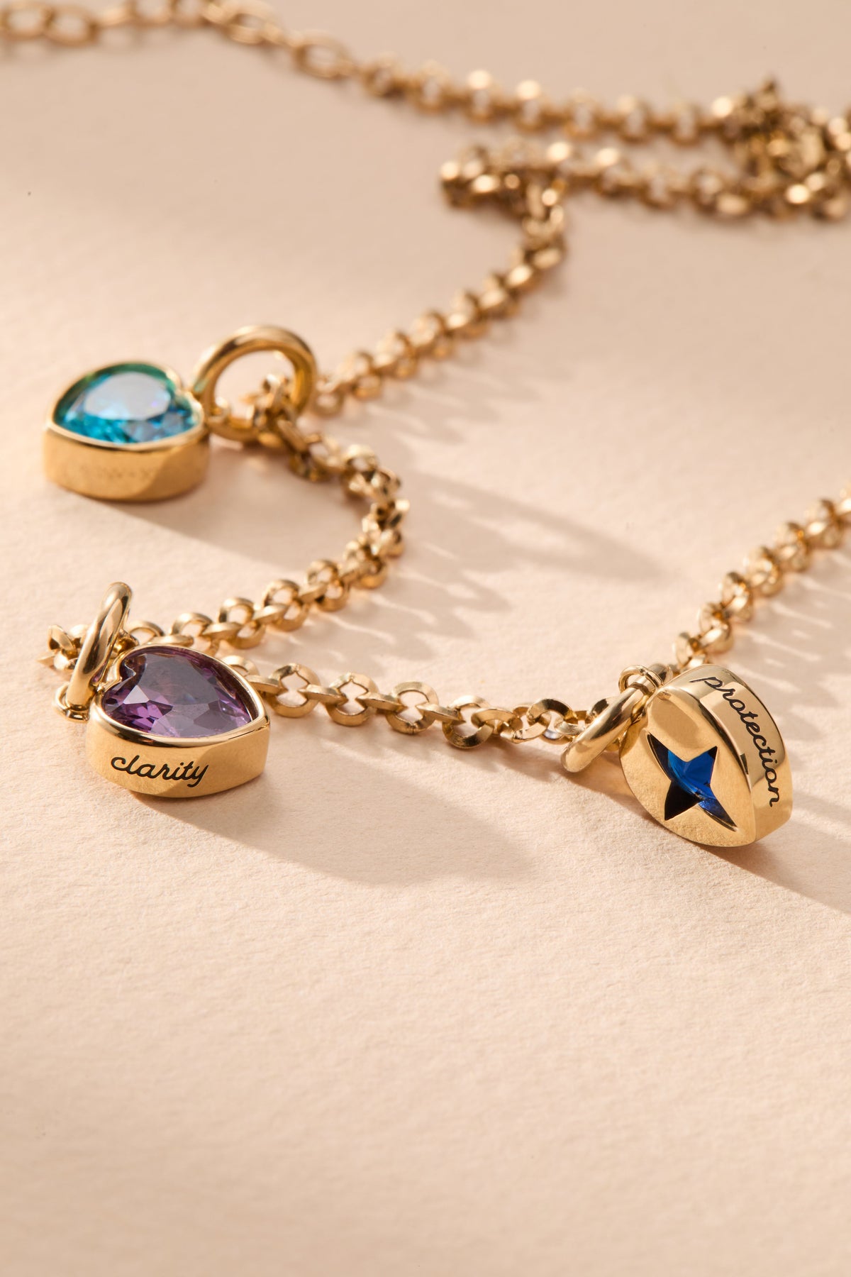 February 'Clarity' Heart Birthstone Charm - WONDERWALL