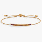 February Everyday Birthstone Pave Bolo Bracelet - WONDERWALL