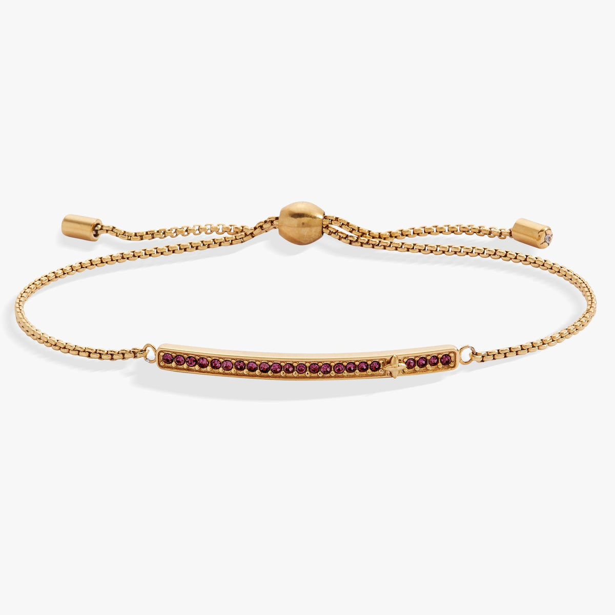 February Everyday Birthstone Pave Bolo Bracelet - WONDERWALL