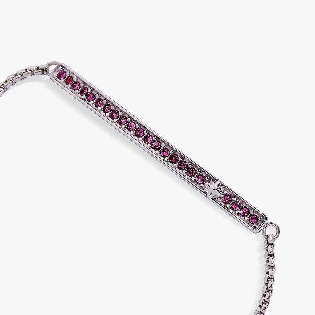 February Everyday Birthstone Pave Bolo Bracelet - WONDERWALL