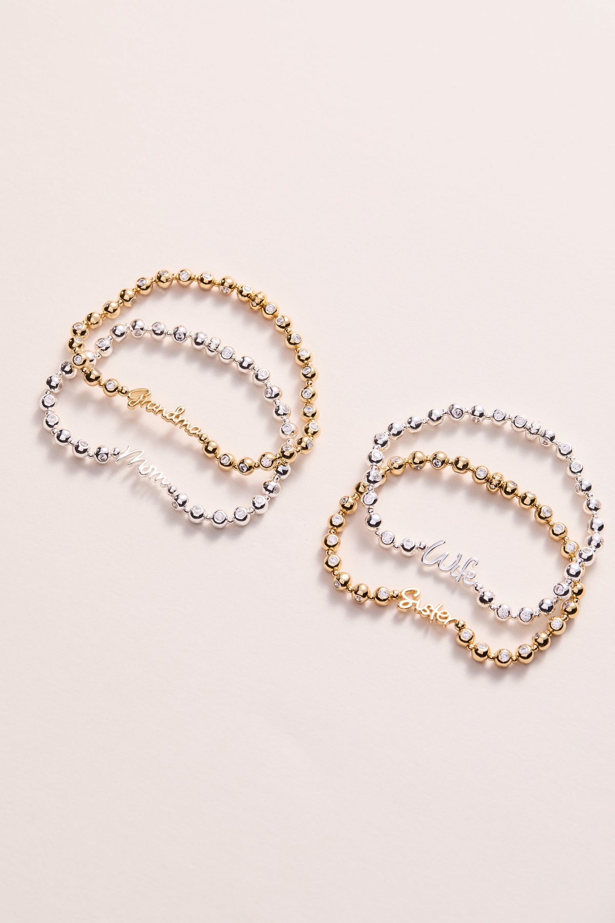 Grandma Elongated Crystal Stretch Bracelet - WONDERWALL