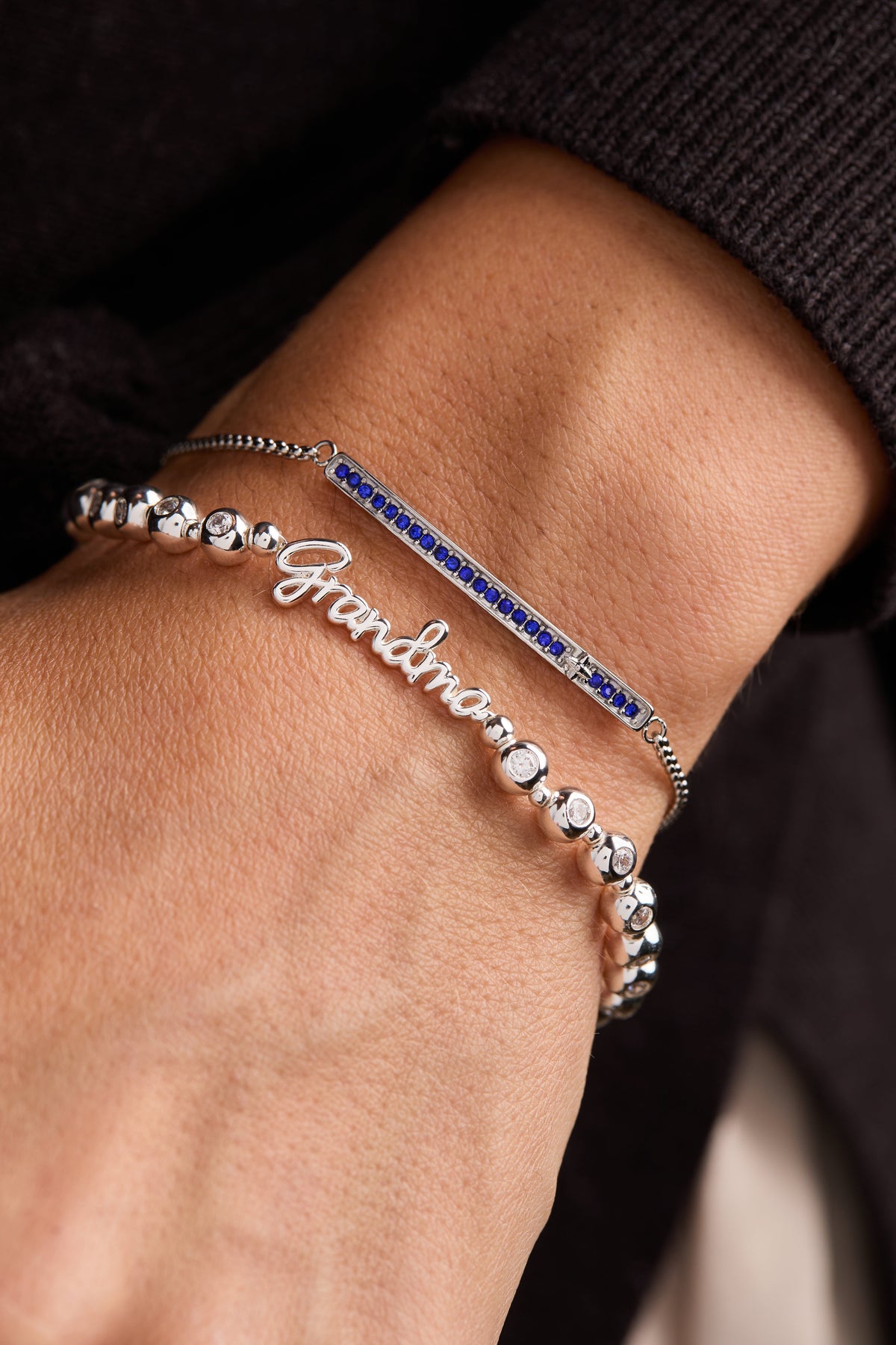 Grandma Elongated Crystal Stretch Bracelet - WONDERWALL