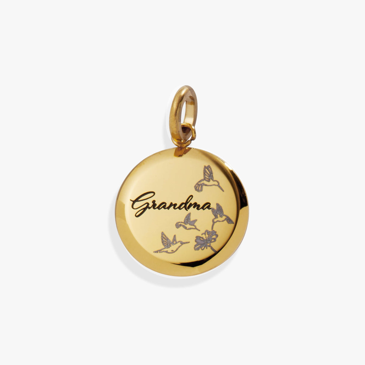 Grandma Hummingbird Disc Charm - WONDERWALL
