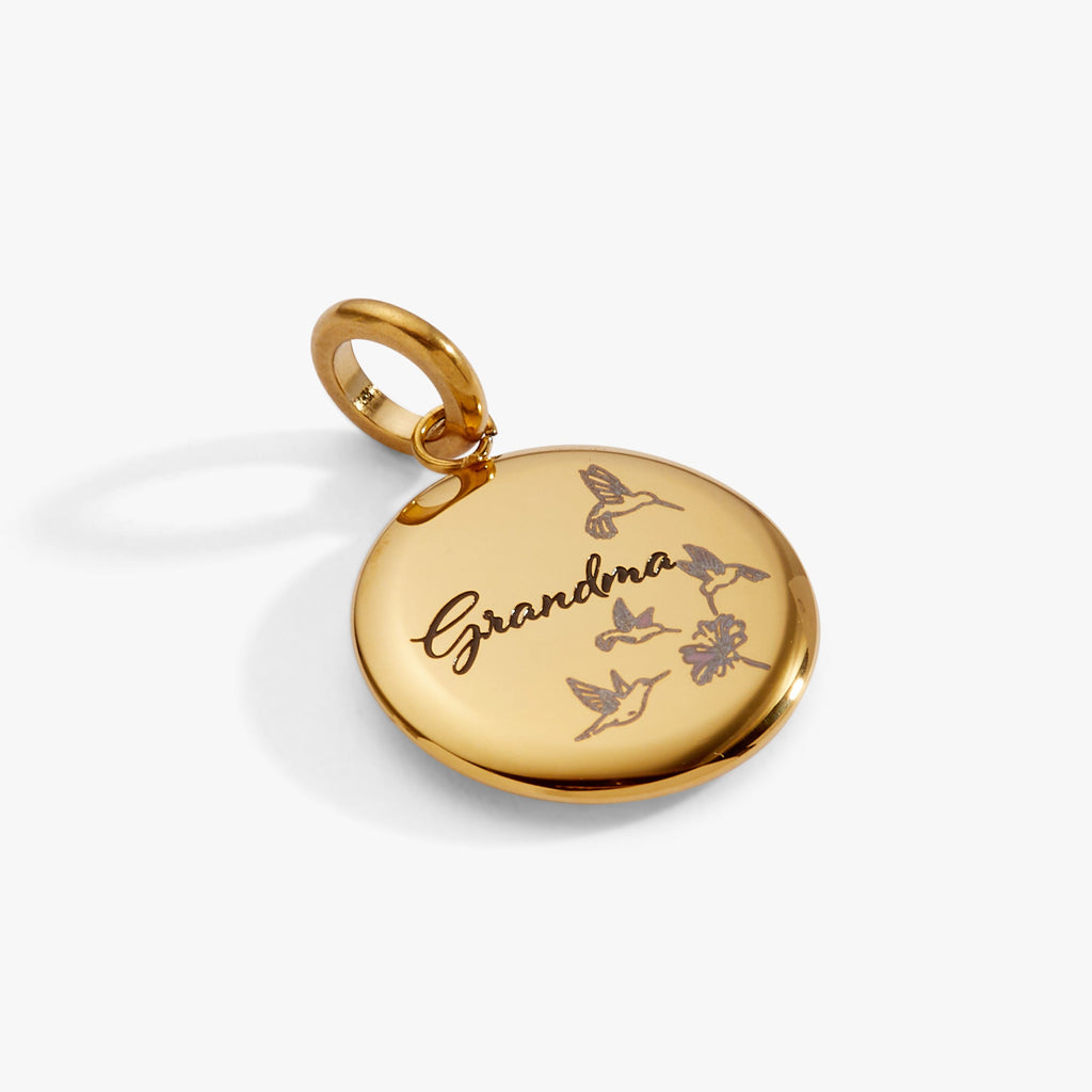Grandma Hummingbird Disc Charm - WONDERWALL