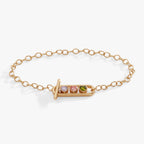 Heart Crystal Toggle Bracelet - WONDERWALL