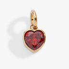 January 'Courage' Heart Birthstone Charm - WONDERWALL