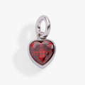 January 'Courage' Heart Birthstone Charm - WONDERWALL