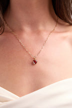 January 'Courage' Heart Birthstone Charm - WONDERWALL