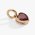 January 'Courage' Heart Birthstone Charm - WONDERWALL