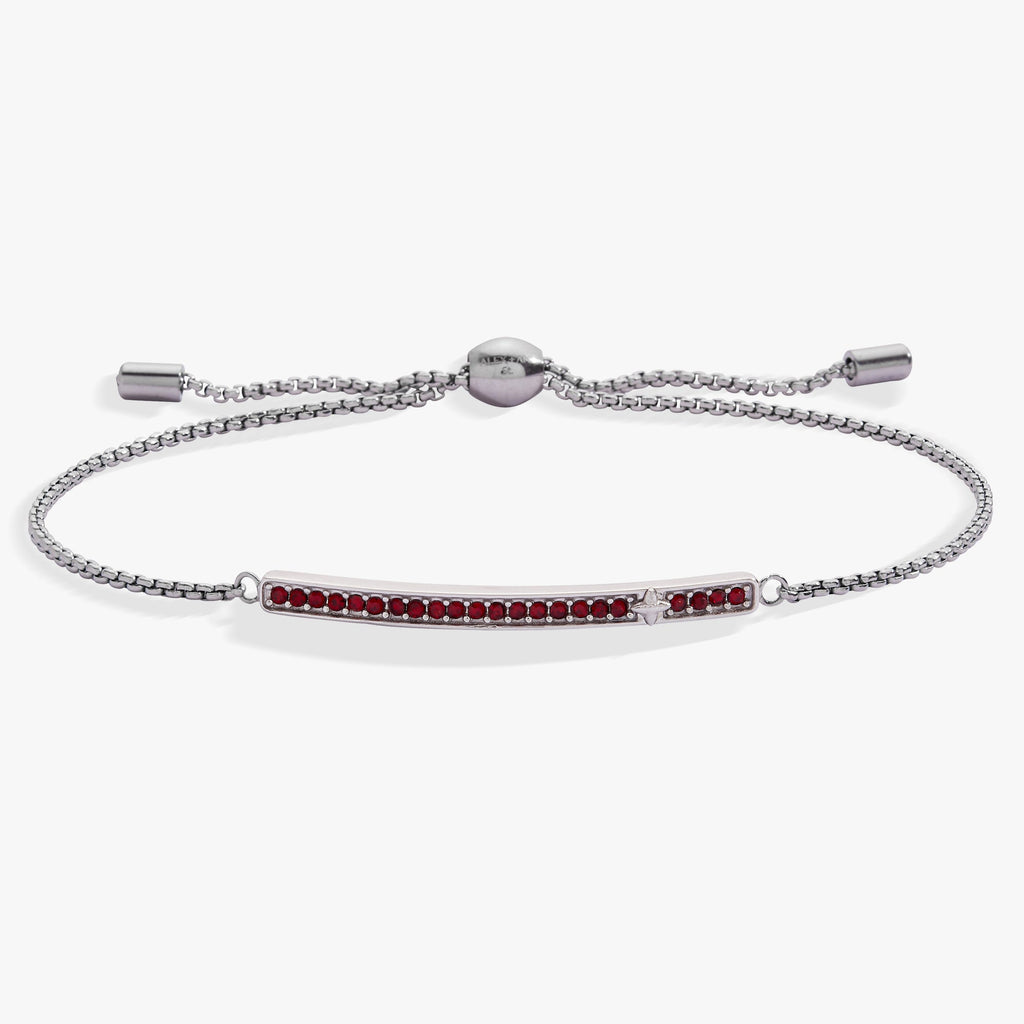 January Everyday Birthstone Pave Bolo Bracelet - WONDERWALL