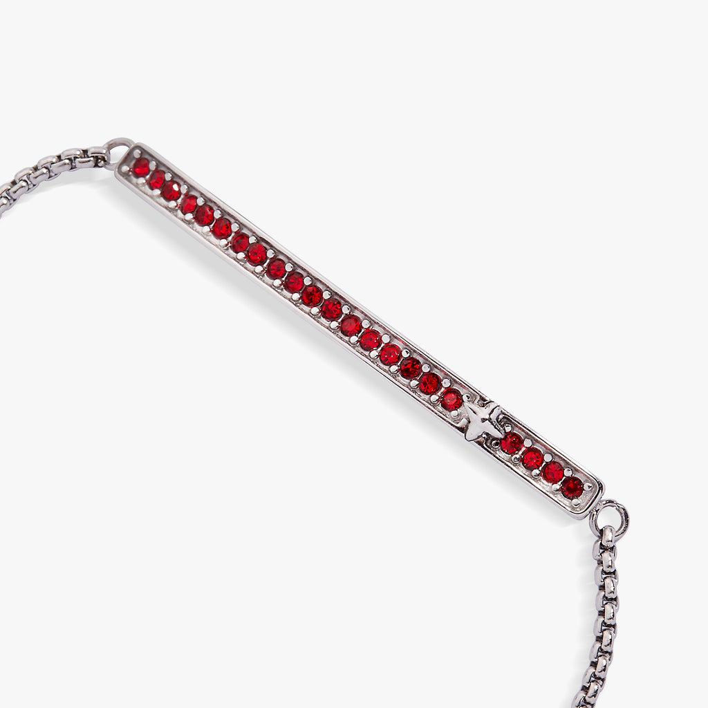 July Everyday Birthstone Pave Bolo Bracelet - WONDERWALL