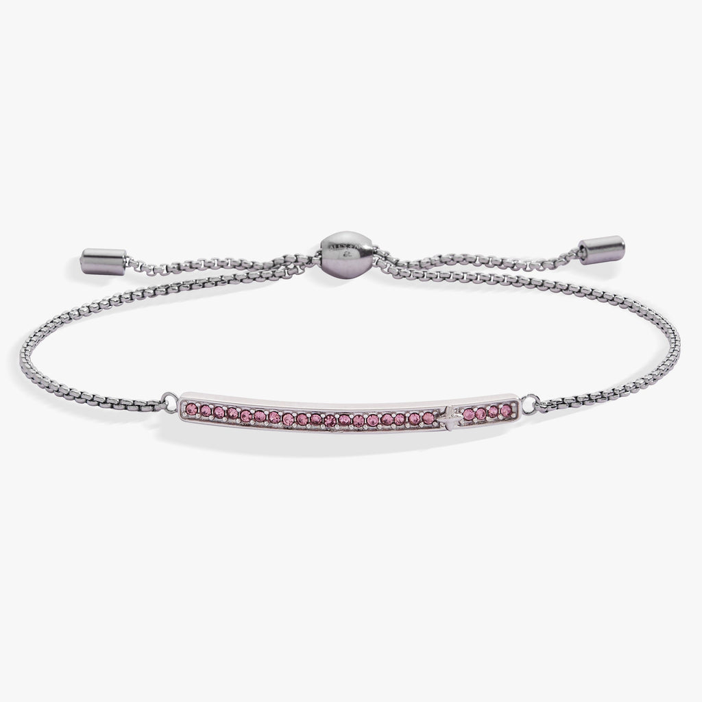 June Everyday Birthstone Pave Bolo Bracelet - WONDERWALL