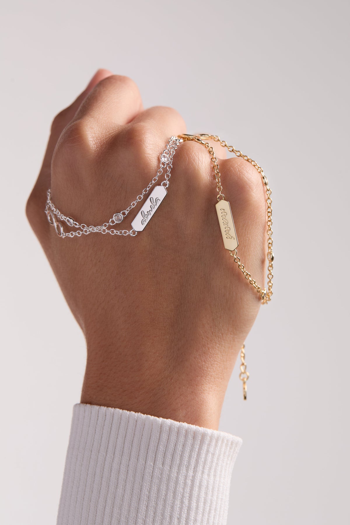 Mamá Infinity Chain Double Strand Bracelet - WONDERWALL