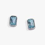 March Emerald-Cut Birthstone Stud - WONDERWALL