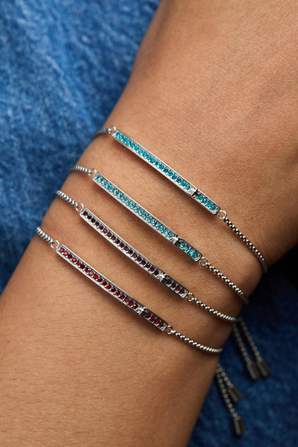 March Everyday Birthstone Pave Bolo Bracelet - WONDERWALL