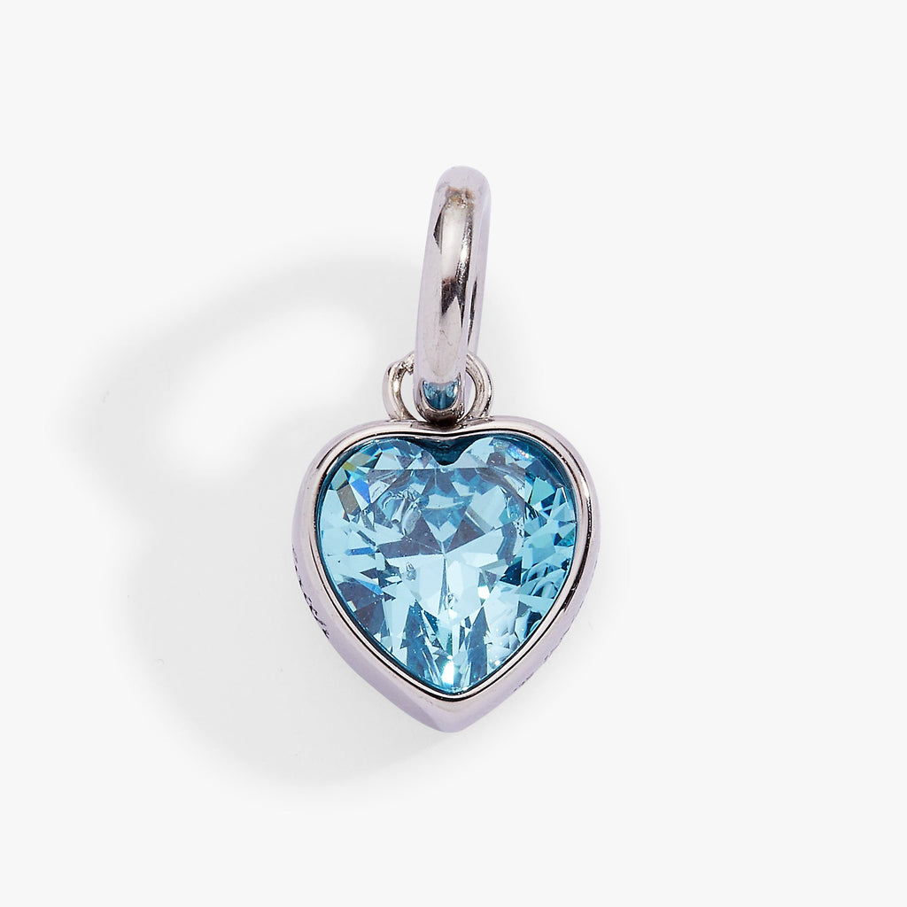 March 'Faith' Heart Birthstone Charm - WONDERWALL