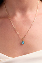 March 'Faith' Heart Birthstone Charm - WONDERWALL