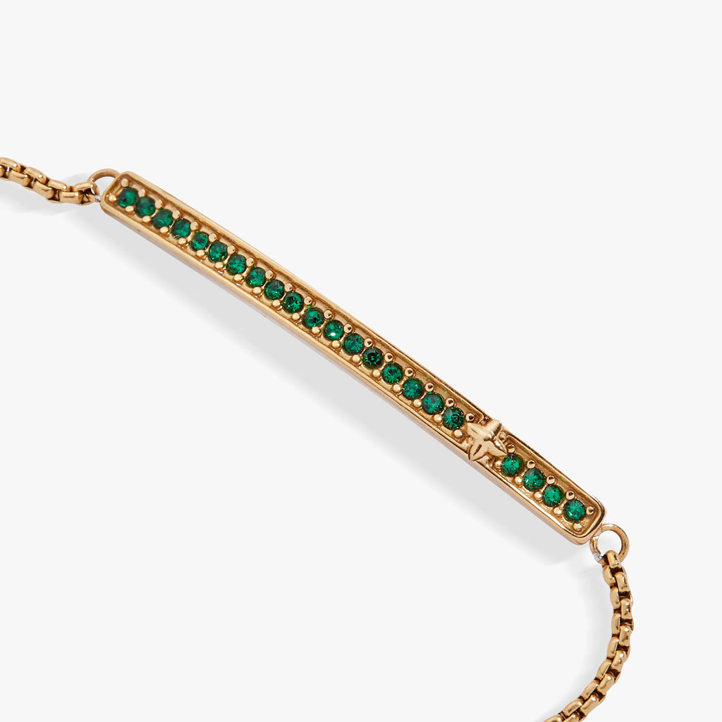 May Everyday Birthstone Pave Bolo Bracelet - WONDERWALL