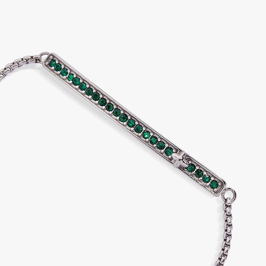 May Everyday Birthstone Pave Bolo Bracelet - WONDERWALL