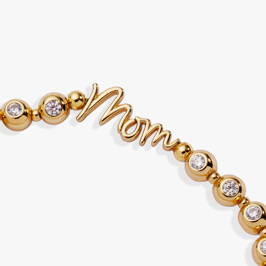Mom Elongated Crystal Stretch Bracelet - WONDERWALL