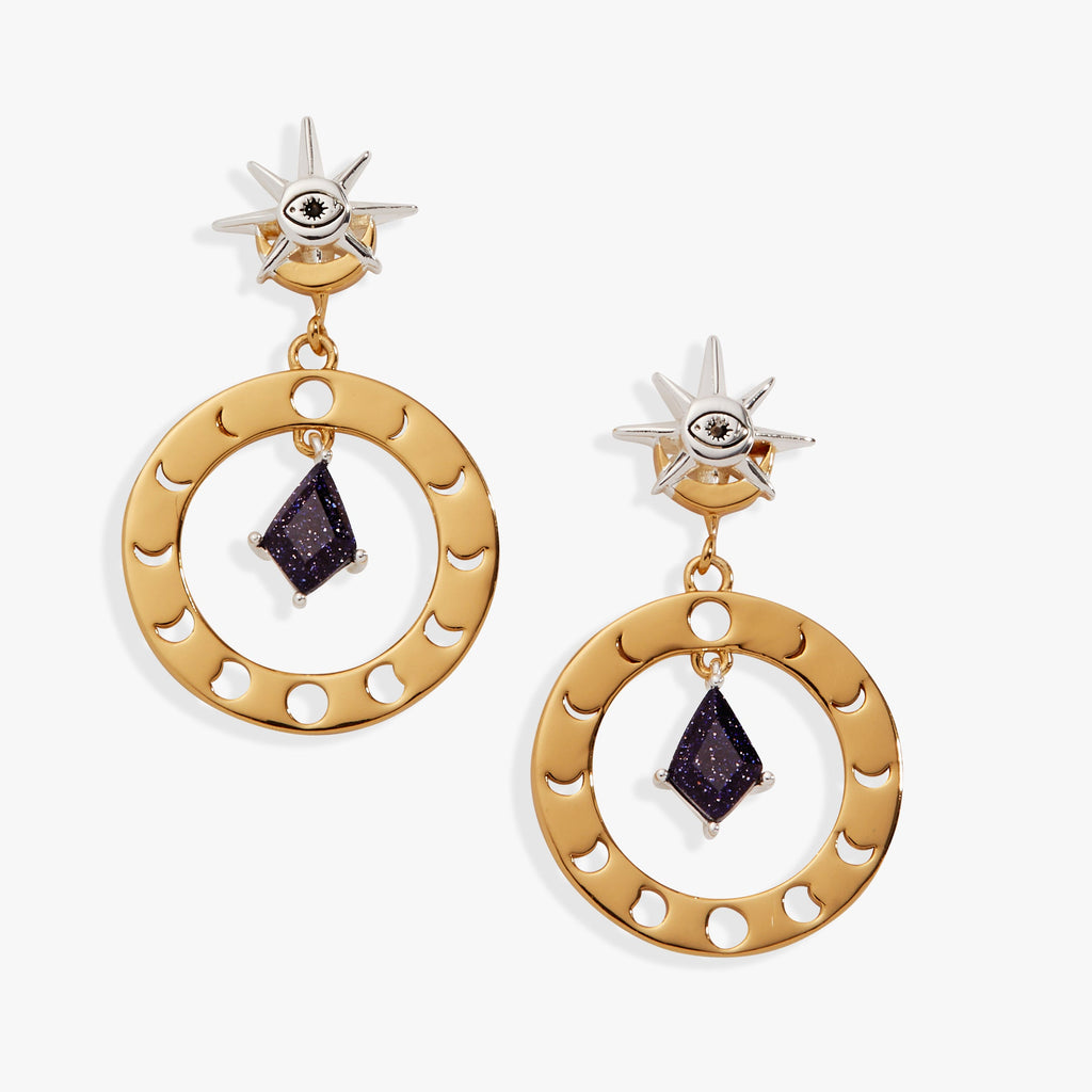Moon Phase Statement Earring - WONDERWALL