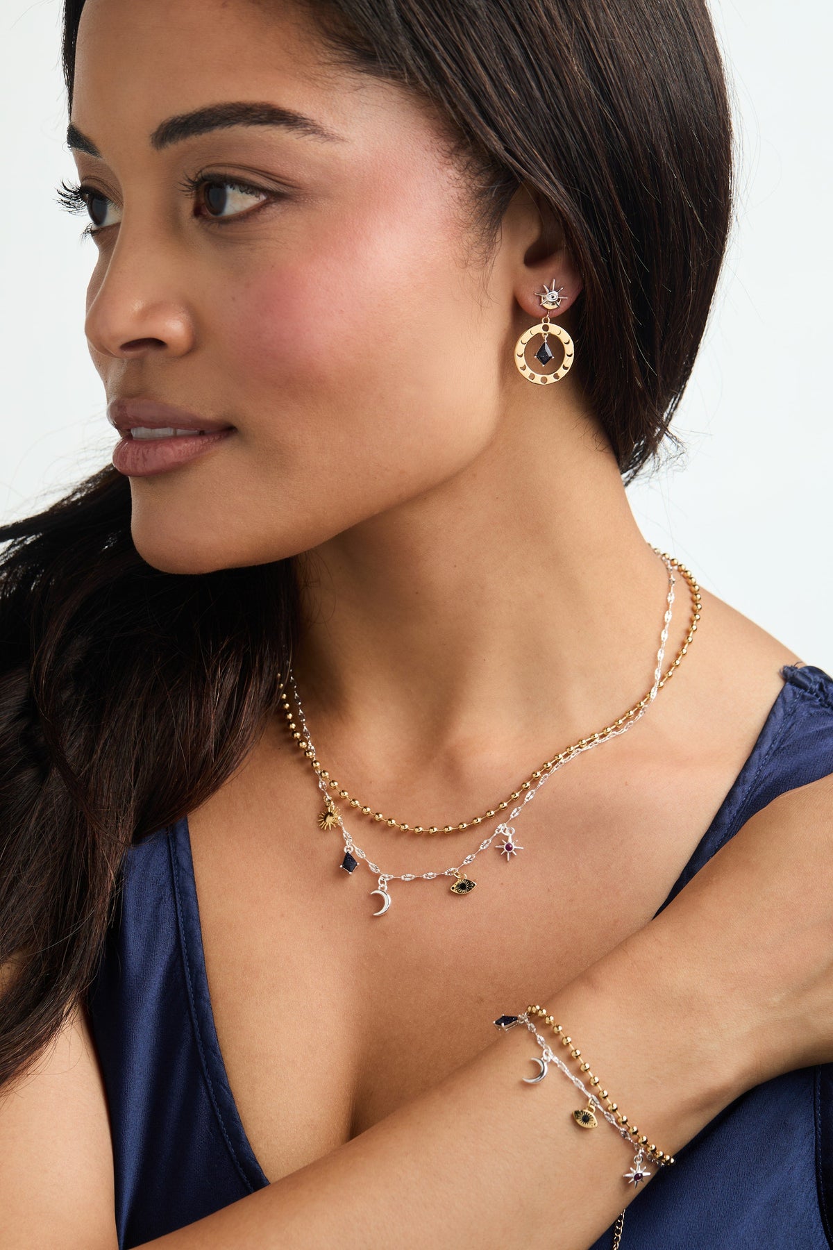 Moon Phase Statement Earring - WONDERWALL
