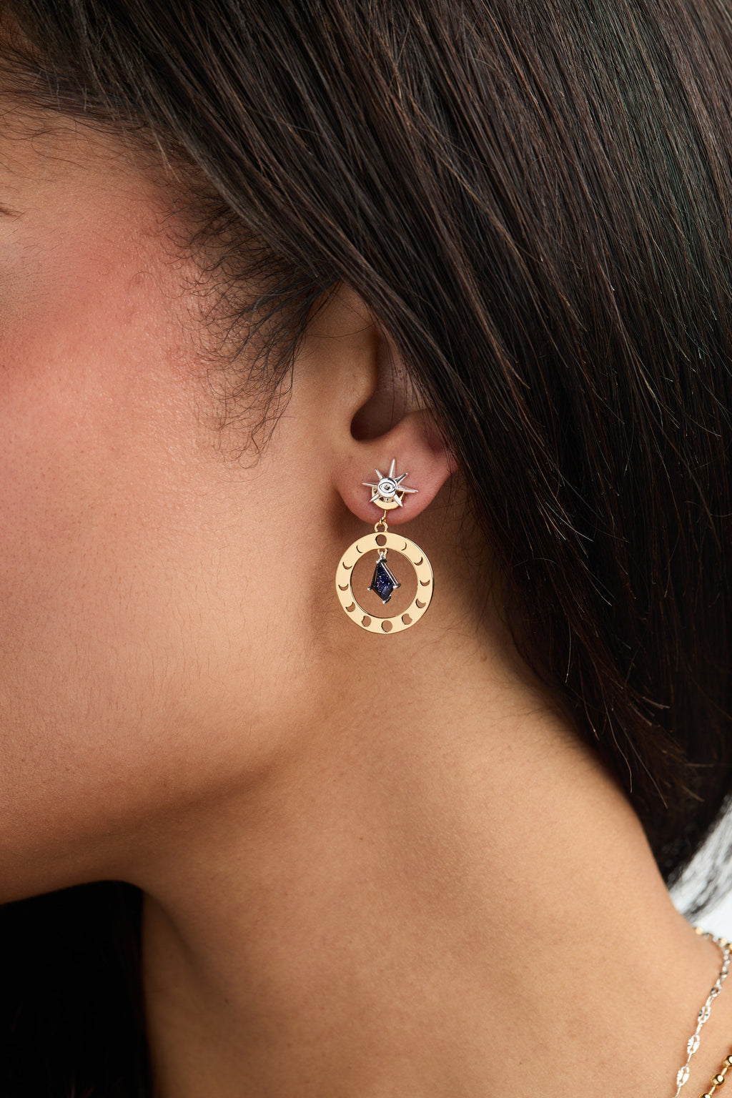 Moon Phase Statement Earring - WONDERWALL
