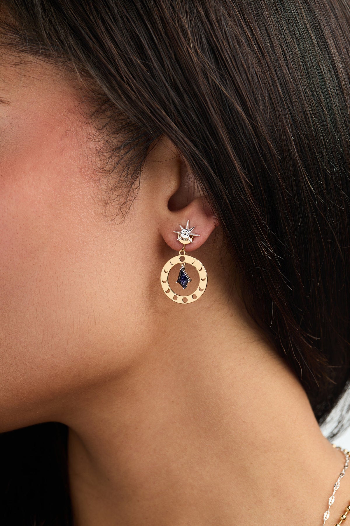 Moon Phase Statement Earring - WONDERWALL