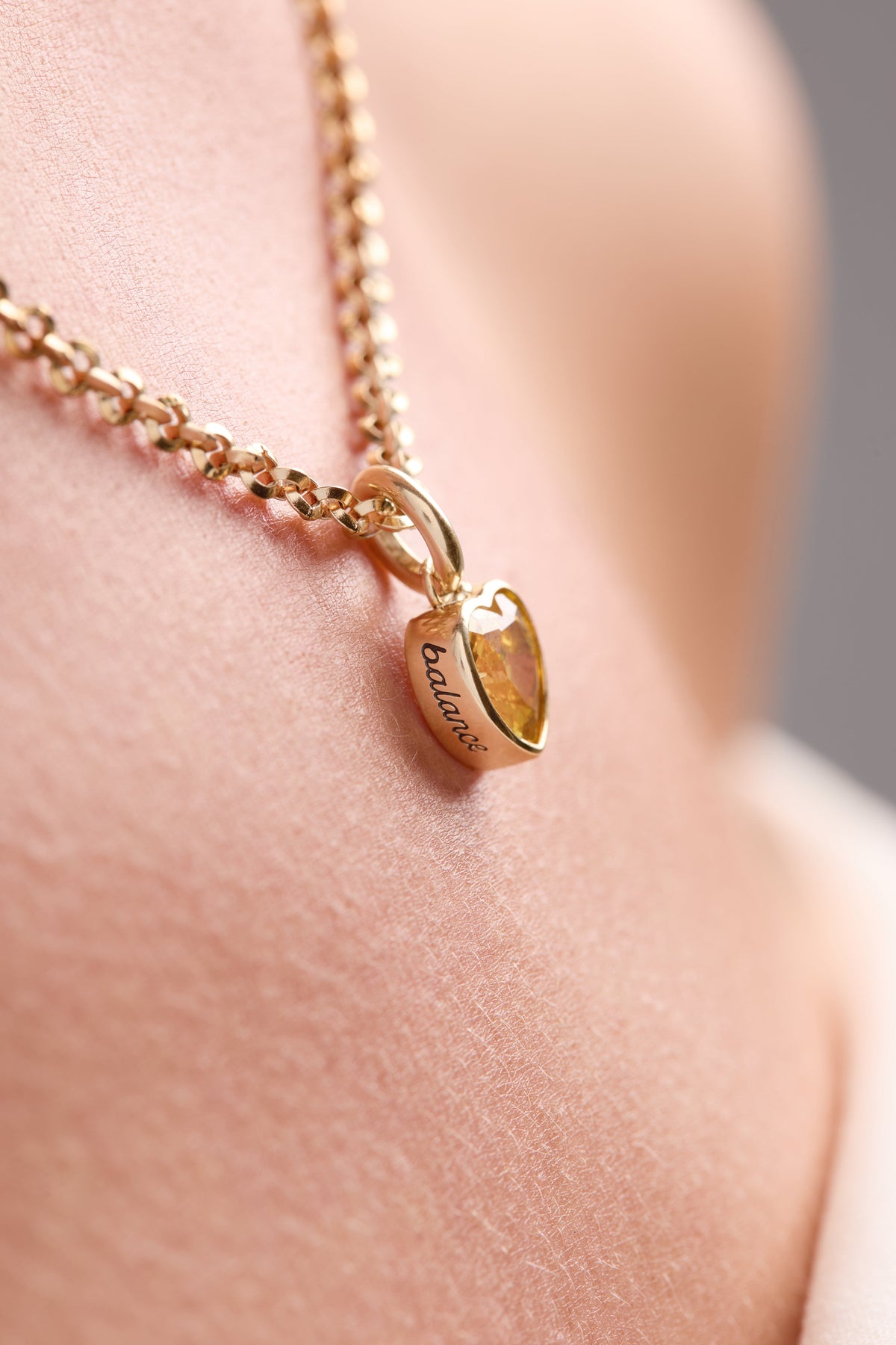 November 'Balance' Heart Birthstone Charm - WONDERWALL