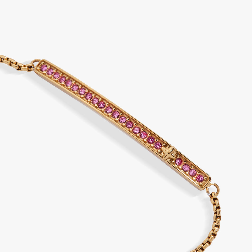 October Everyday Birthstone Pave Bolo Bracelet - WONDERWALL